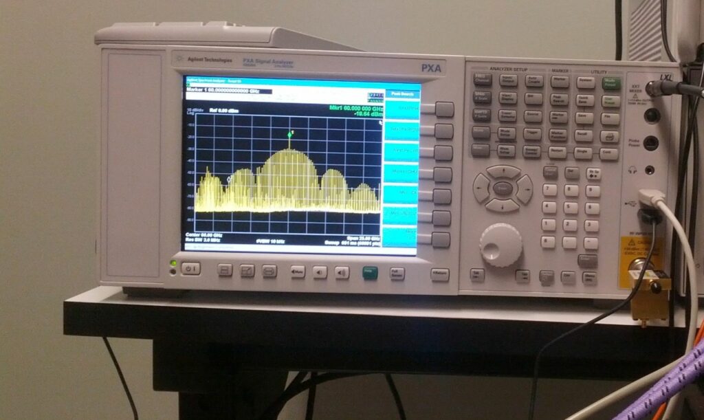 photo of spectrum analyzer